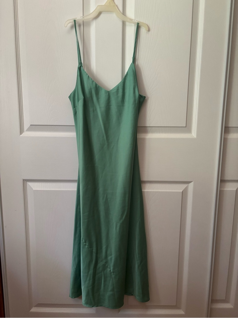 Slip Midi Dress in Sage Green